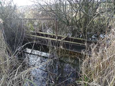 narrow gauge railway bridge remains